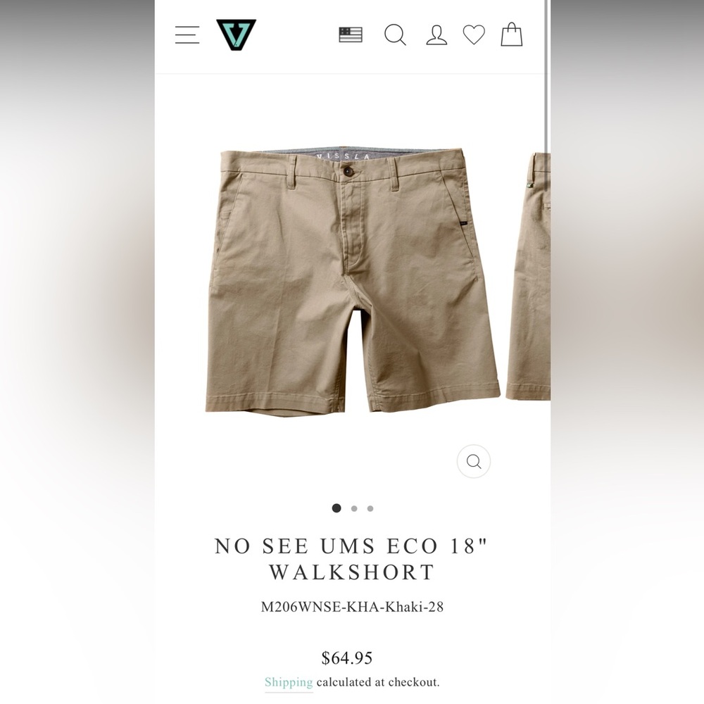 Vissla men’s No See Ums 19” Walkshort